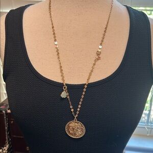 Park Lane Gold Coin Pendant Necklace